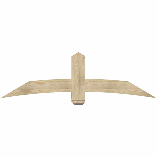 Ekena Millwork Bellingham Rough Sawn Timber Gable Bracket, Douglas Fir, 72"W x 21"H x 6"D x 6"F, 7/12 Pitch GBW072X21X0606BEL00RDF - main